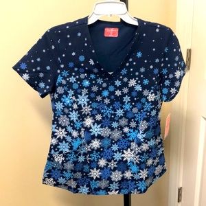 Ava Therese snowflake scrub top NWT. Multiple sizes.